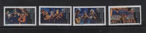 Germany (Berlin) #9NB257-60 (1988 Music Charity set)  VFMNH CV $5.60