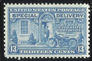 E17 13c Sp Delivery MNH VF Centering Deep crease