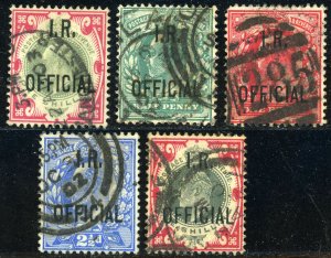 GREAT BRITAIN #O18 #O19-O21 #O23 Official Stamps INLAND REVENUES Collection Used