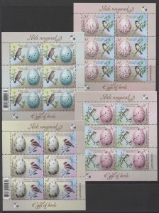 2020 Belarus 1385KL-1388KL Fauna. Bird eggs. Songbirds 51,00 €
