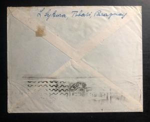 1948 Paraguay Cover to Oberaudorf Germany Marshall Francisco Solano stamp