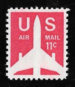 C78 11 cents Jet Airliner Silhouett M OG NH EGRADED VF-XF 88