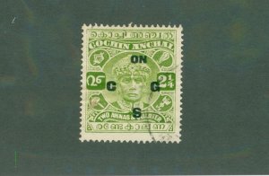 INDIA COCHIN ANGHAL 042 USED BIN $0.50