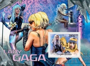 Guinea Bissau 2011 LADY GAGA s/s Perforated Mint (NH)