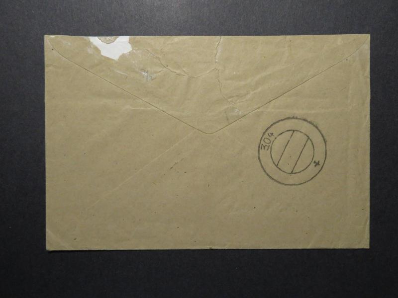India WWII Forces Cover / APO 304 Bombay Navy Base / Censored - Z12379