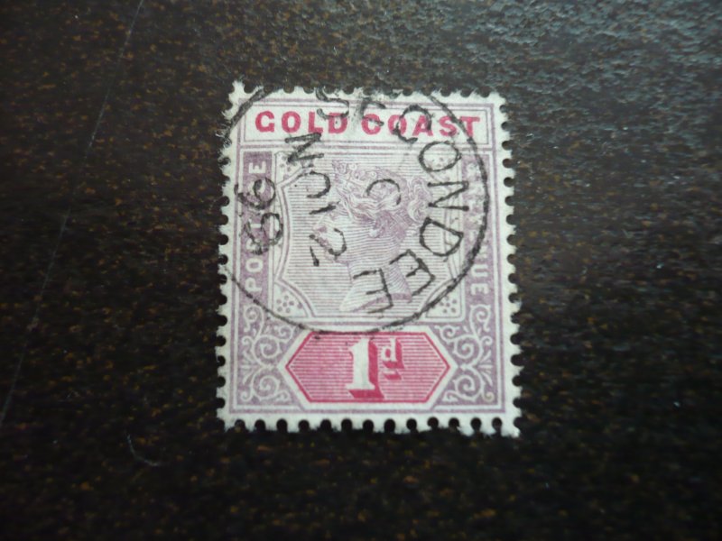Stamps - Gold Coast - Scott# 27 - Used Part Set of 1 Stamp