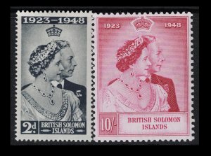 Solomon Islands SC# 82 & 83 Mint Light Hinged - S18303