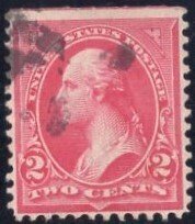 2 cent carmine Washington 1894 Ty III  SC252