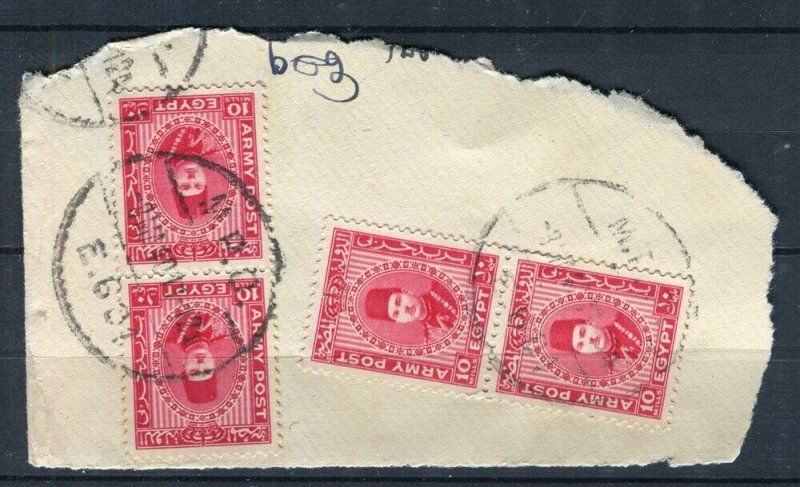 EGYPT; 1930s fine used British Forces issue Postmark Piece