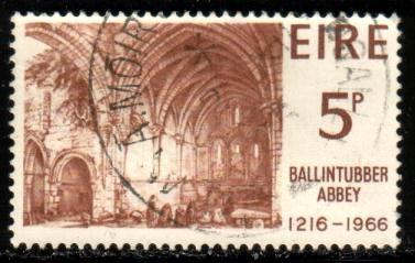 Ballintubber Abbey, Ireland stamp SC#218 used