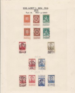 Belgium 1909-1934 Stamps Ref 15482