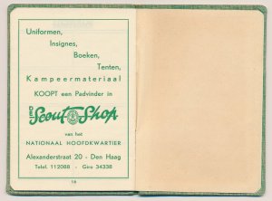 Dutch Scouts Membership booklet 1938 Year stamps Welpen Verkenners 1938 / 1940