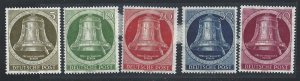 1951-52 BERLIN - BERLIN, Liberty Bell, right clapper, n . 68/72, MNH **