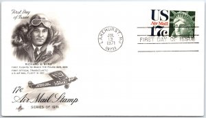 US FIRST DAY COVER C80 17c LIBERTY HEAD AIRMAIL ON ARTCRAFT CACHET 1971