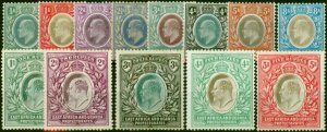 East Africa KUT 1904-07 Set of 13 SG17-30 Fine LMM