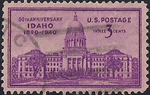 896 3 cents Idaho Statehood 50th Anniv. Stamp used VF