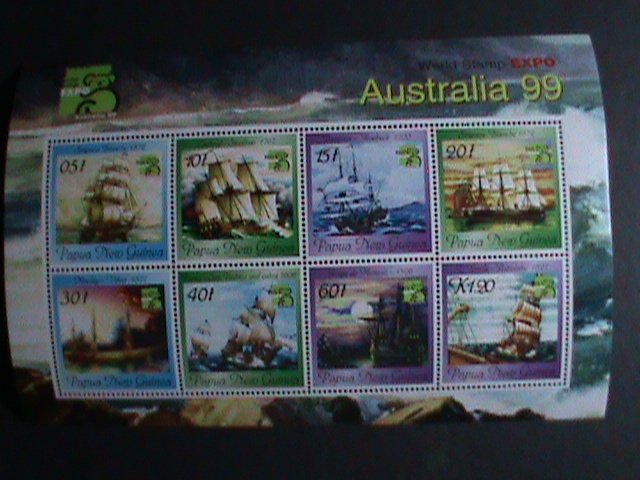 AUSTRALIA-1999-SC#1729B-WORLD STAMPS EXPO-SAILING SHIPS MNH S/S VF-ESTV. $8