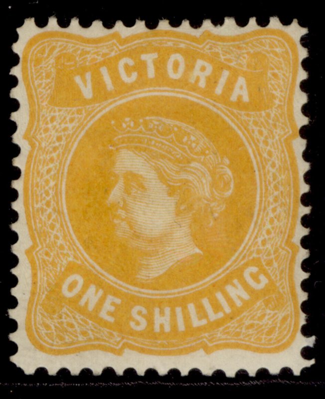 AUSTRALIA - Victoria QV SG381, 1s yellow, M MINT. Cat £80.