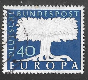 Germany #772 40pf SUPERB LOGO United Europe (1957) Stamp used F-VF