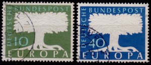 Germany, 1957, CEPT, United Europa, sc#771-772, used