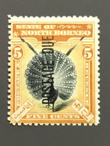 North Borneo J14 F MLH. Scott $ 28.00