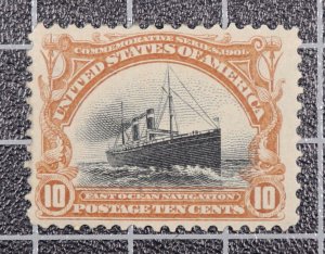 Scott 299 10 Cents Pan American OG MH Nice Stamp SCV $115.00