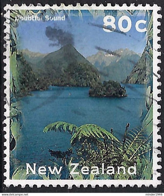 NEW ZEALAND 1996 80c NZ Scenery - Doubtful Sound FU