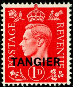 MOROCCO AGENCIES SG246, TANGIER, 1d scarlet, LH MINT. Cat £13. 