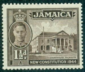 Jamaica #129b  Mint  Scott $11.00   Perf 12 1/2 x 13 1/2