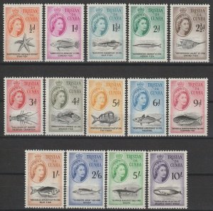 TRISTAN DE CUNHA 1960 SG 28/41 MNH Cat £75