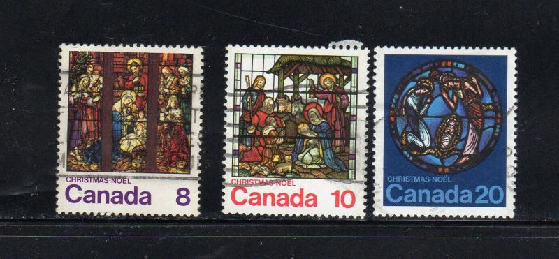 CANADA #697-699  1976  CHRISTMAS   MINT  VF NH  O.G  b
