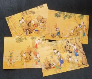 Taiwan Ancient Chinese Painting Joy In Peacetime 1999 Bird Child (postcard) MNH