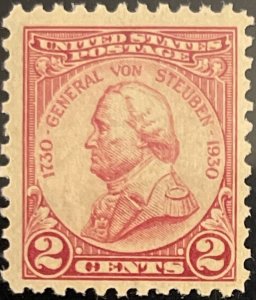 Scott #689 1930 2¢ General von Steuben unused hinged