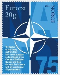 Norway 2024 NATO 75 ann stamp MNH