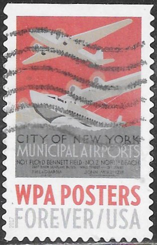 US 5184 Used - WPA Posters - Municipal Airports
