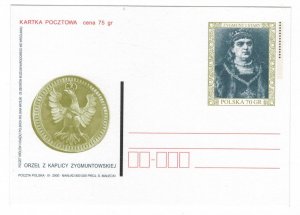 Poland 2000 Postal Stationary Postcard Stamp MNH Dukes and Kings of Poland