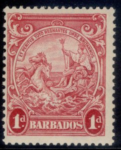 BARBADOS GVI SG249, 1d scarlet, NH MINT. Cat £275. PERF 13½ X 13