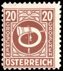 Austria 4N10 - Mint-H - 20g Post Horn (1945) (cv $0.50)