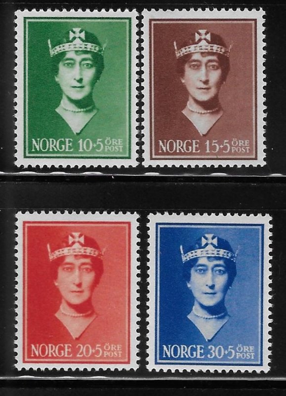 Norway 1939 Queen Maud Sc B11-B14 MNH A1810