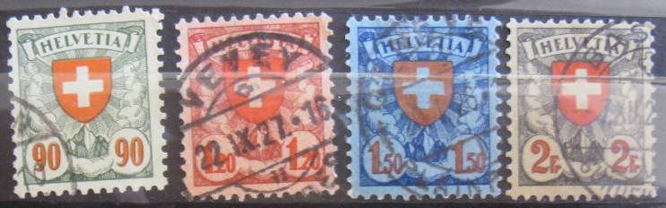 Switzerland #200-203 Used Set- SCV=$31.00