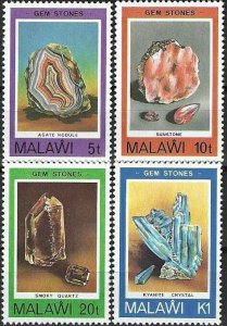 1980 Malawi Beautiful Minerals, complete sets VF/MNH! LOOK!