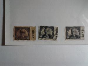 SCOTT # 623 USED COLLECTION OF 6 STAMPS WITH PLATE BLOCK NUMBERS !! VERY NICE