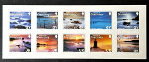 Guernsey: 2008, Abstract Guernsey (1st issue) self-adhesive sheetlet, MNH