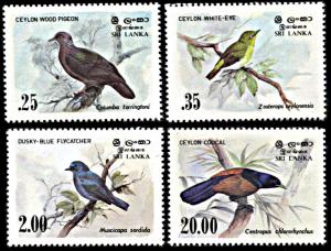 Sri Lanka 691-694, MNH, Birds of Sri Lanka