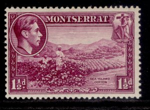 MONTSERRAT GVI SG103, 1½d purple, M MINT. Cat £25. PERF 13 