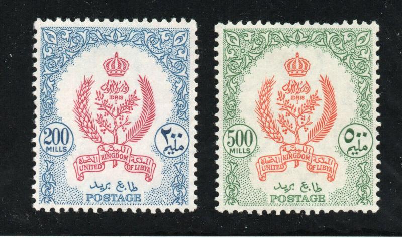 Libya - Sc# 165 & 166 MH    -  Lot 0319225