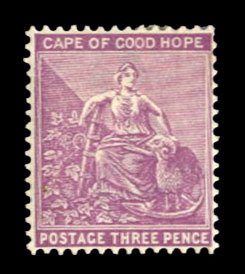 Cape of Good Hope #46 Cat$25, 1898 3p red violet, hinged