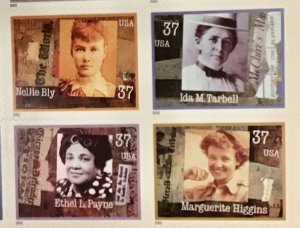 3665-3668  Women in Journalism  Lot of 10 sheets  MNH 37 c Sheet of 20  FV $74