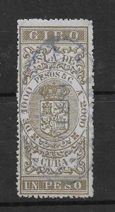 CUBA STAMP   VFU #MAYOH27