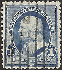 # 219 DULL BLUE USED BEN FRANKLIN SCV-0.75